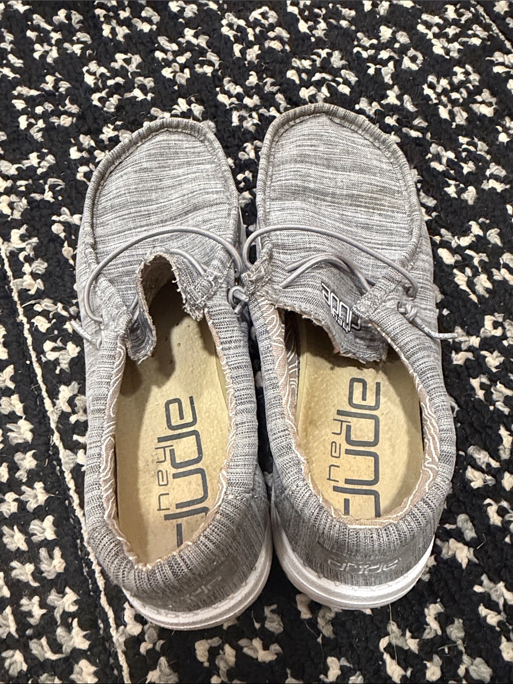 Hey Dude Kids Slip-On Sneakers in Light Gray